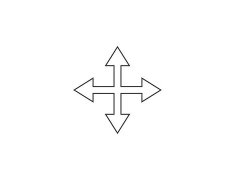 Many ways arrow icon. Vector illustration. Ilustración de archivo
