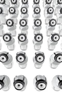 Many webcams Stock Illustration