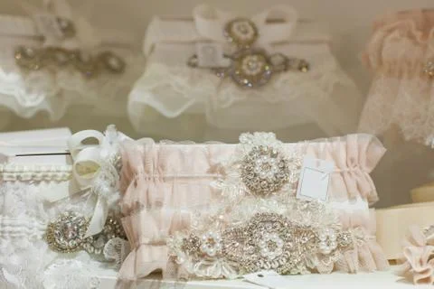 Many wedding accessories Stock Photos