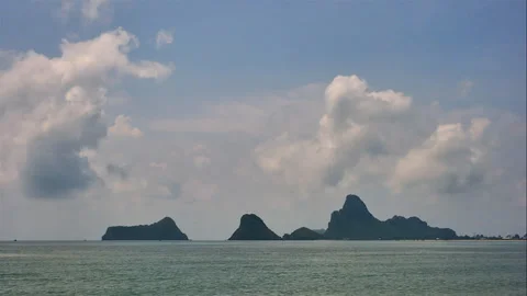 Many white clouds forming over the sea can be a spectacular sight 스톡 동영상 242019318