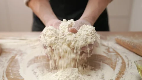 Many White Flour Stock Footage 273501003