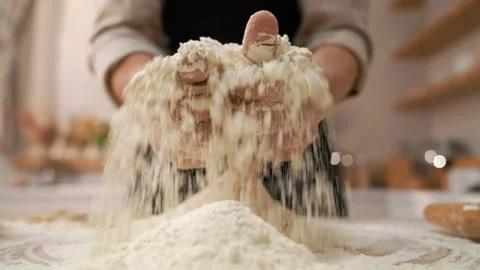 Many White Flour Kitchen Stock-Footage 273500979