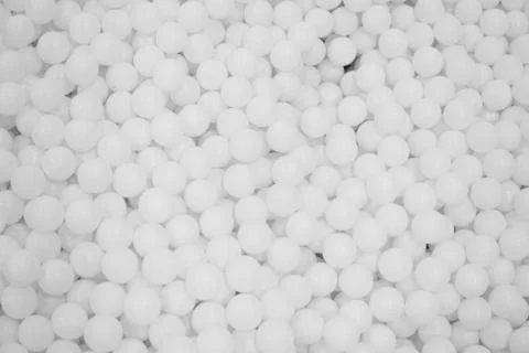 Many white round balls texture background Stockfoto's