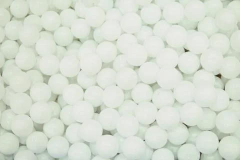 Many white round balls texture background Stockfoto's