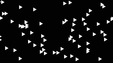 Many white triangles moving from left to right. 4K generated abstract modern 스톡 동영상 151629149