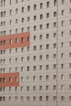 Many window on a modern building facade Stock Photos