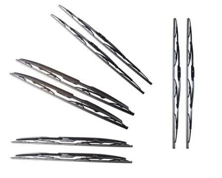 Many wiper blade on a white background Stock Photos