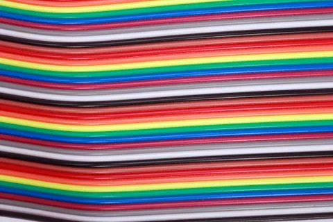 Many wire ribbon cable Stock Photos