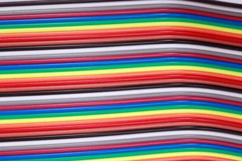 Many wire ribbon cable Stock Photos