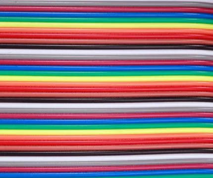 Many wire ribbon cable Stock Photos