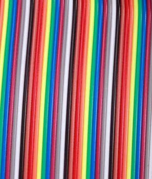 Many wire ribbon cable Stock Photos