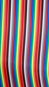 Many wire ribbon cable Stock Photos