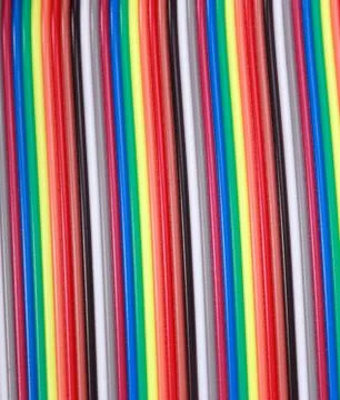 Many wire ribbon cable Stock Photos