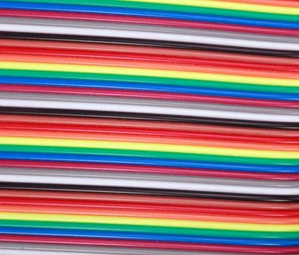 Many wire ribbon cable Stock Photos