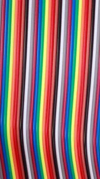 Many wire ribbon cable Stockfoto's