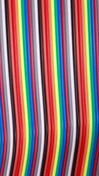 Many wire ribbon cable Stock Photos