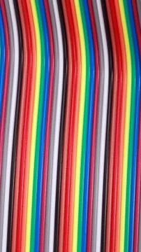 Many wire ribbon cable Stockfoto's