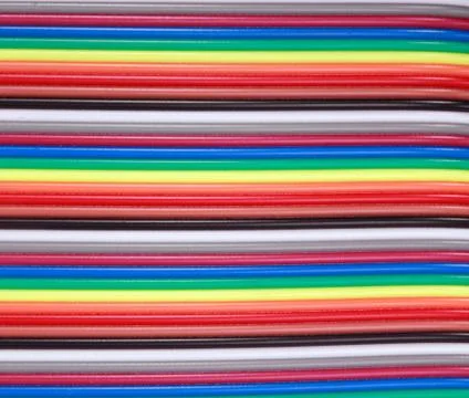 Many wire ribbon cable Stock Photos