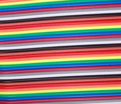 Many wire ribbon cable Stockfoto's