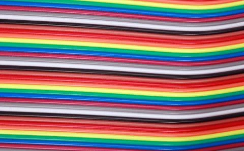 Many wire ribbon cable Stock Photos
