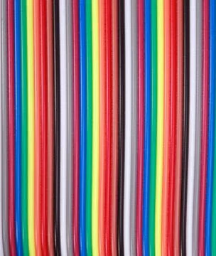 Many wire ribbon cable Stockfoto's