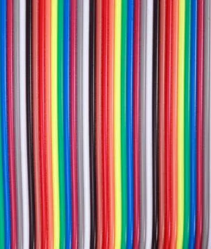 Many wire ribbon cable Stock Photos