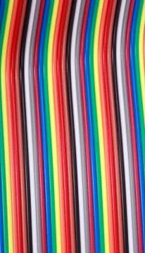 Many wire ribbon cable Stock Photos