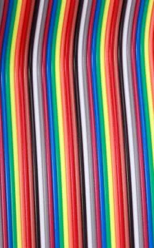 Many wire ribbon cable Stockfoto's