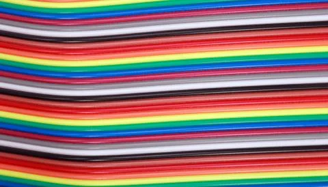Many wire ribbon cable Stock Photos