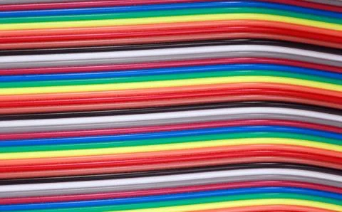 Many wire ribbon cable Stockfoto's