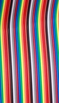 Many wire ribbon cable Stock Photos