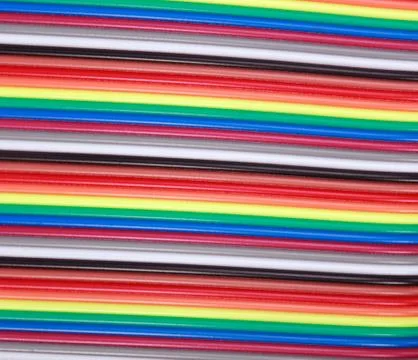 Many wire ribbon cable Stock Photos