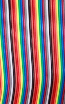 Many wire ribbon cable 스톡 사진