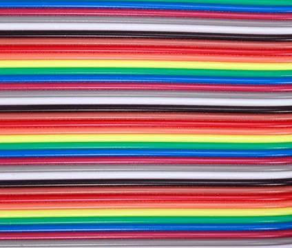 Many wire ribbon cable Stock Photos