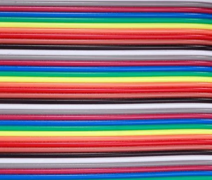 Many wire ribbon cable Stock Photos