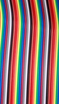 Many wire ribbon cable Stock Photos