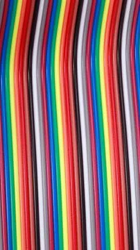 Many wire ribbon cable Stock Photos