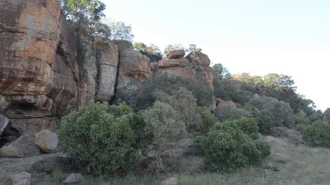 Manyana Rock camera pan Video stock 91810455