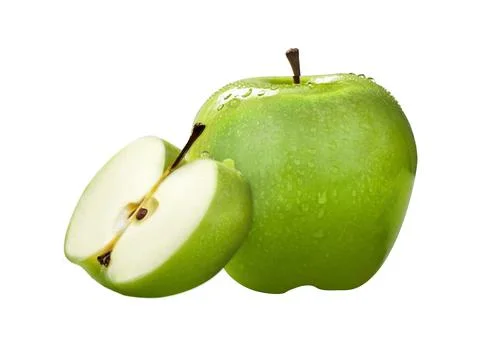Manzana cortada Stock Illustration