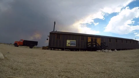 Manzanar Hut Stock Footage 92032105