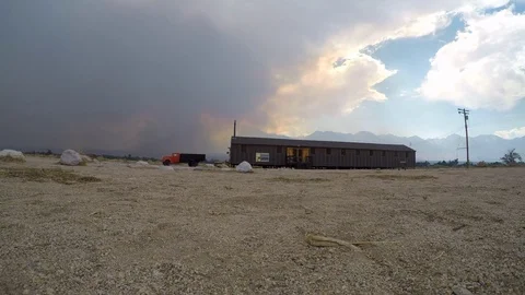 Manzanar Hut Stock Footage 92032522