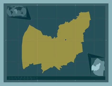 Manzini, Eswatini. Solid color shape 스톡 일러스트