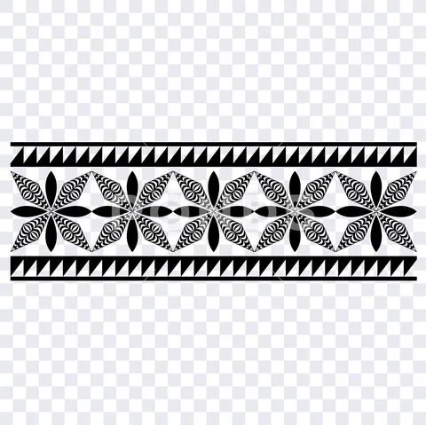 Maori pattern tribal vector, Polynesian Tribal Tattoo Band. Stock Illustration
