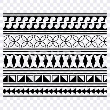 Maori pattern tribal vector, Polynesian Tribal Tattoo Band. Stock Illustration