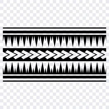 Maori pattern tribal vector, Polynesian Tribal Tattoo Band. Illustrazione stock