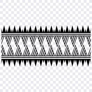 Maori pattern tribal vector, Polynesian Tribal Tattoo Band. Illustrazione stock