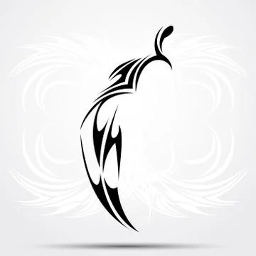 Maori styled tattoo pattern fits for a shoulder or an ankle. Stock Illustration