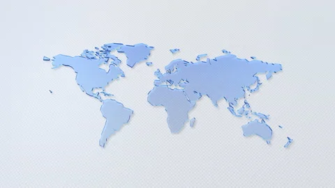Map 2020 World A All White Video stock 142163829