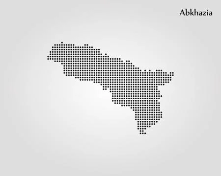 Map of Abkhazia. Vector illustration. World map Stock-Illustration
