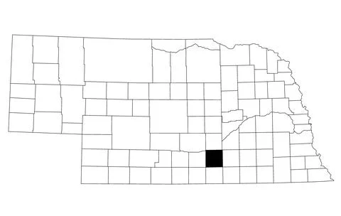 Map of Adams County in Nebraska state on white background. single County ma.. Stock Illustration